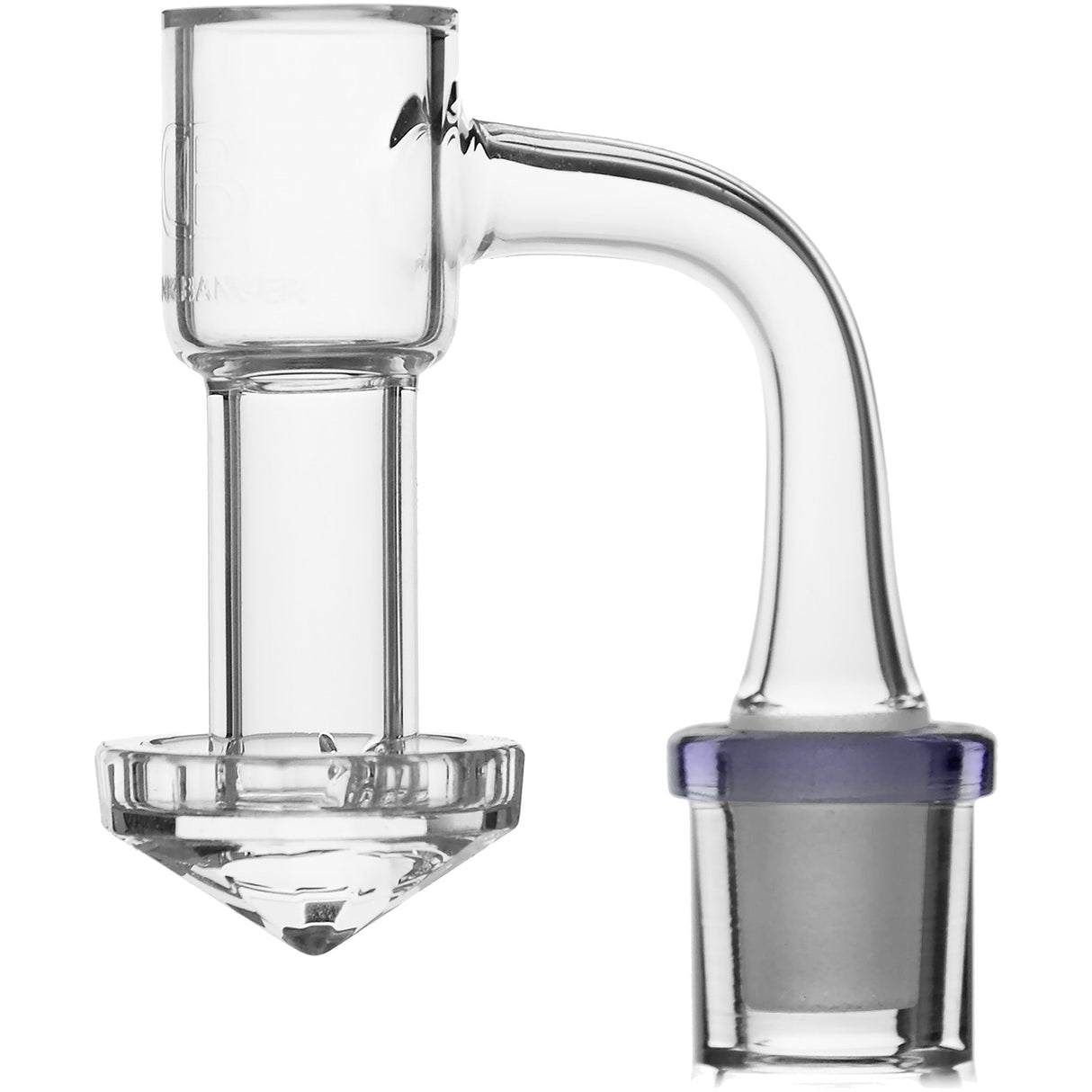 DANK BANGER Diamond Bottom Terp Slurper Quartz Banger With Pearls