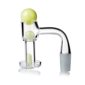 14MM Male Terp Slurper Quartz Banger Nail Kit - Clear with Green Marble