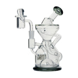 Tyson Knockout Dab Rig with Quartz Bucket - Durable Borosilicate Glass - Isolated Front View