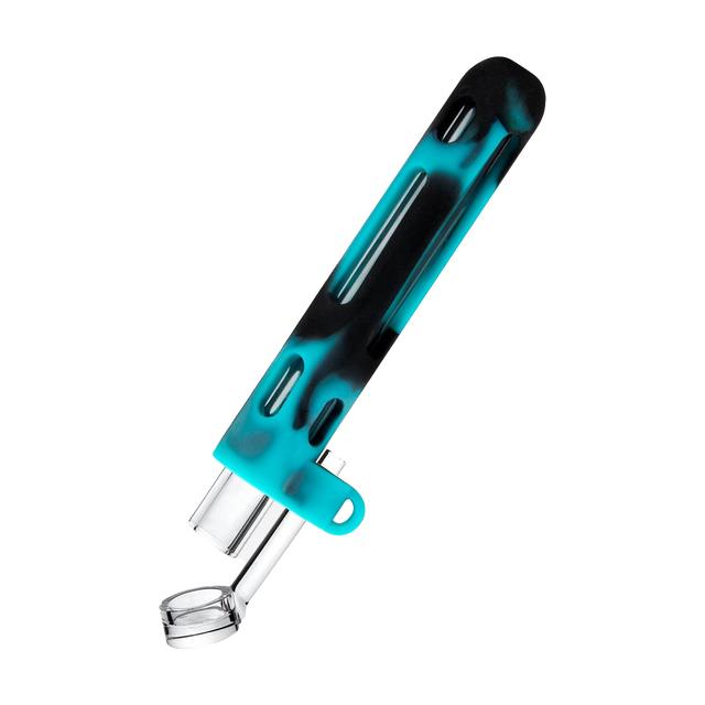 PILOT DIARY 2 in 1 Concentrate Taster Pipe in Black/Blue - Durable & Portable