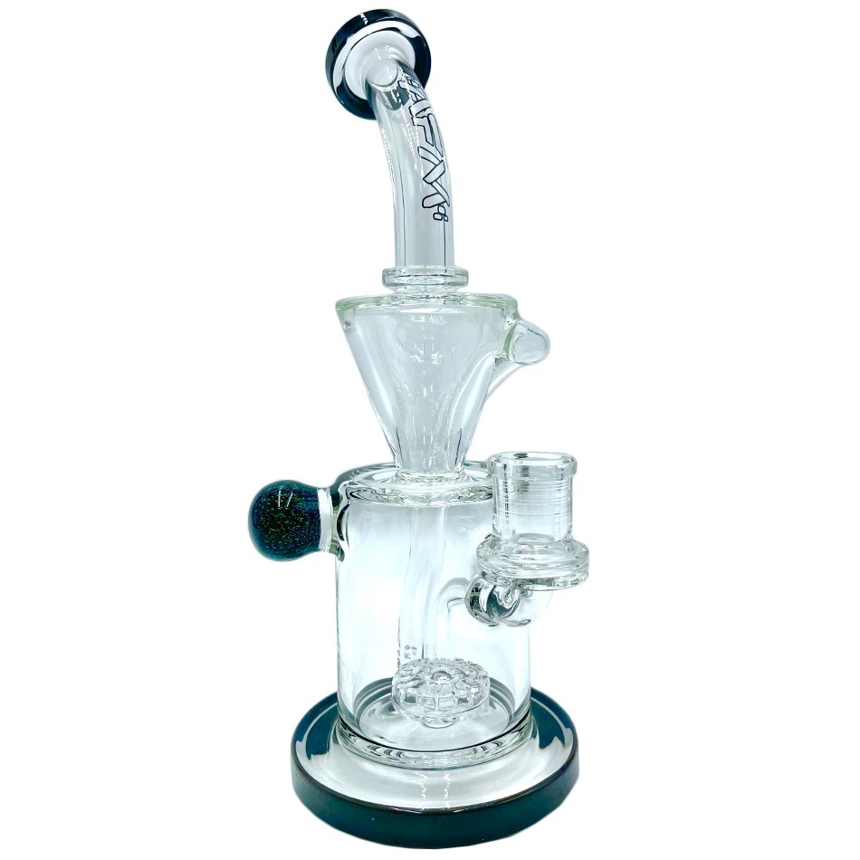 AFM The Drain Incycler Marble Limited Edition Dab Rig with Showerhead Perc - Front View