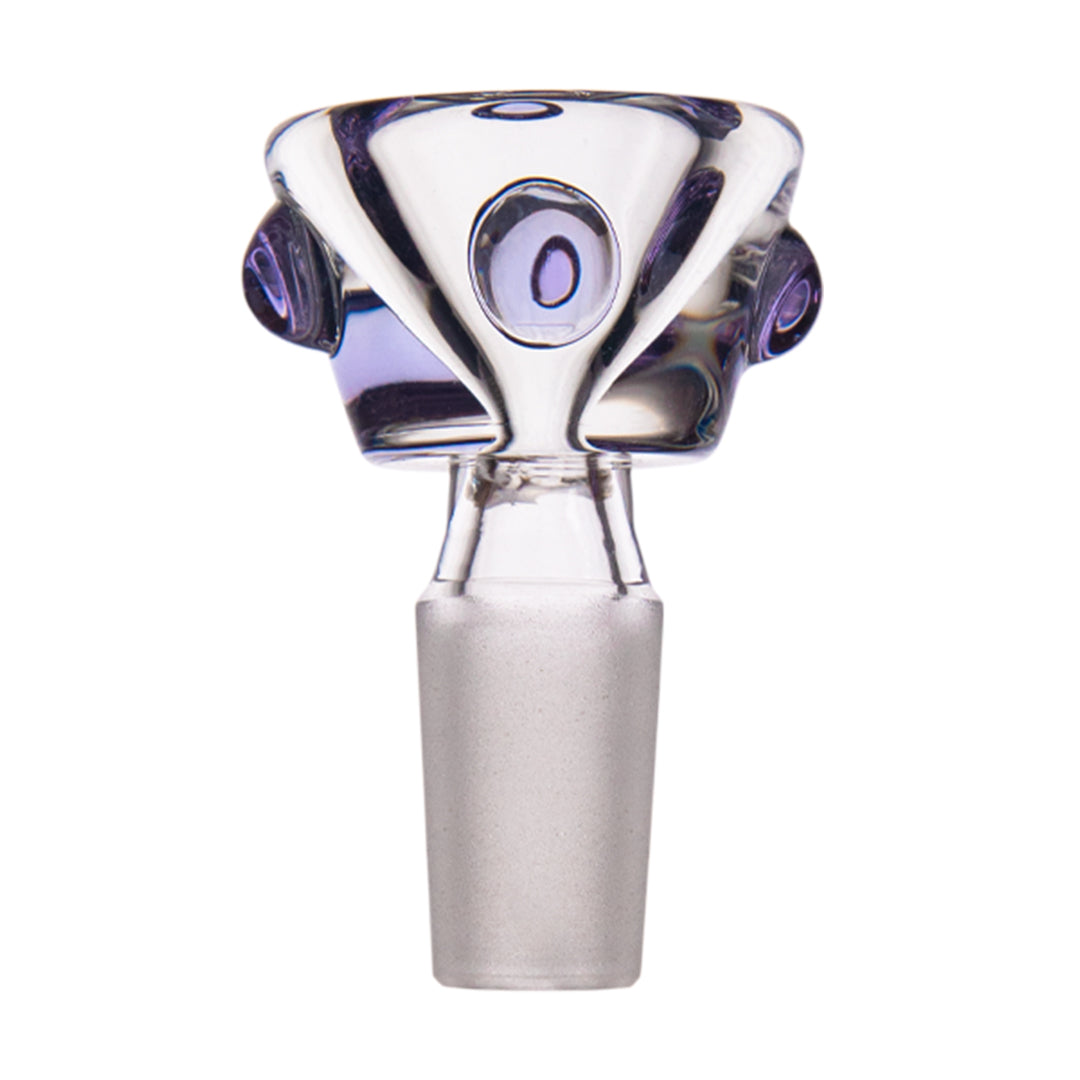 MJ Arsenal Hippie Hitter Pipe with 14mm Borosilicate Glass, Front View on White Background
