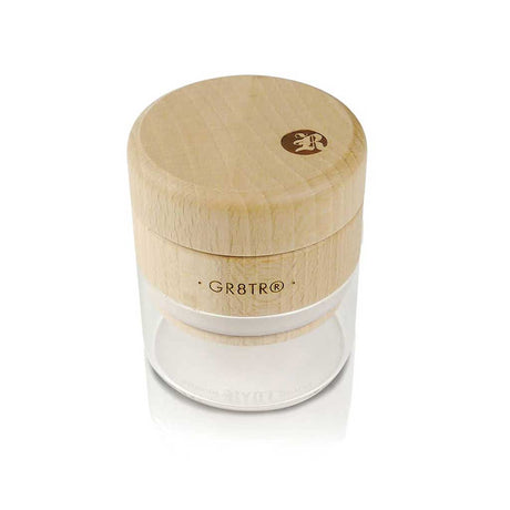RYOT Wood Top GR8TR Grinder w/ Glass Jar Body - 2.5"