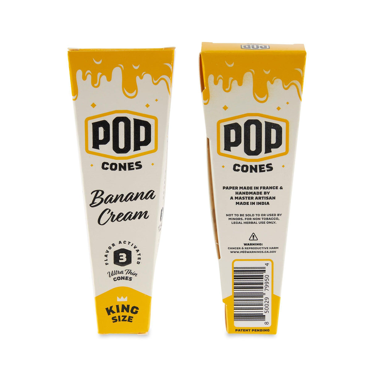 Pop Cones King Size Ultra Thin 3pk Cones - 24ct Display