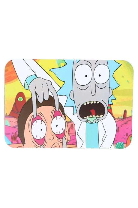 Small Art Metal Rolling Tray with Magnetic Lid – 7″ × 5″ – Select Design