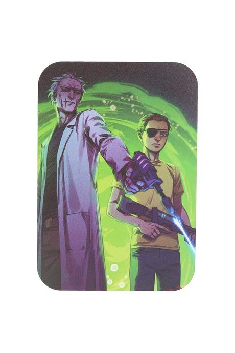 Small Art Metal Rolling Tray with Magnetic Lid – 7″ × 5″ – Select Design