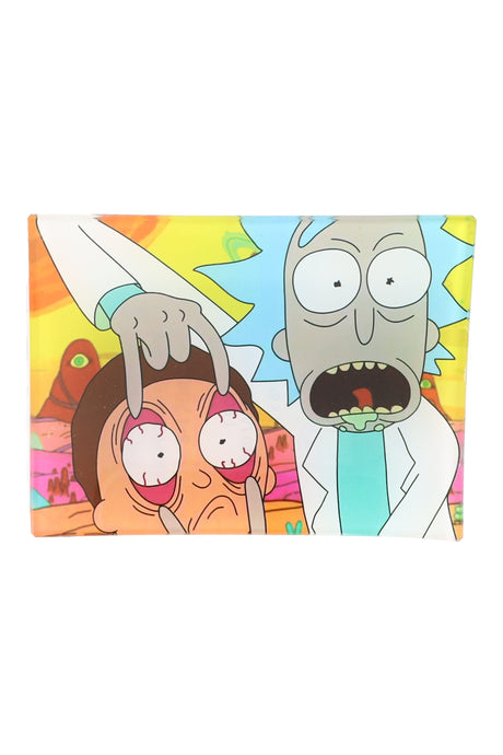 Small Art Glass Rolling Tray – 6½″ × 4¾″ – Selectable Designs