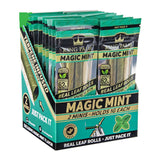 20PC DISPLAY - King Palms Mini Rolls in Magic Mint Flavor, Holds 1g Each, Front View