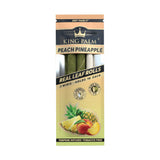 King Palms Mini Hand Rolled Leaf 2-Pack Display, Peach Pineapple Flavor, Front View
