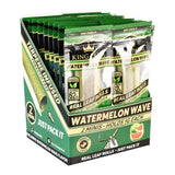 King Palms Mini Roll Display with 20 Packs of Watermelon Wave Flavored Rolling Leaves