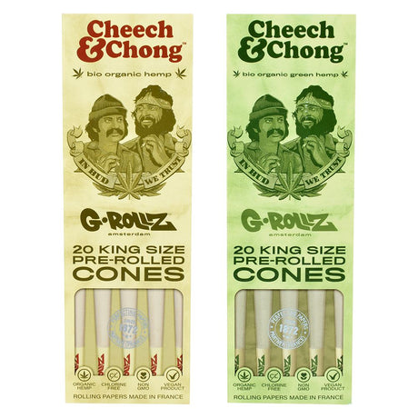 Cheech & Chong x G-ROLLZ Hemp Cones 20 Pack King Size Front View