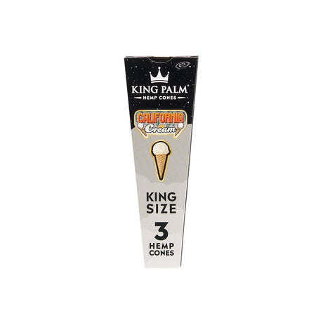 King Palm King Size Hemp Cones 3-Pack, Front View on White Background