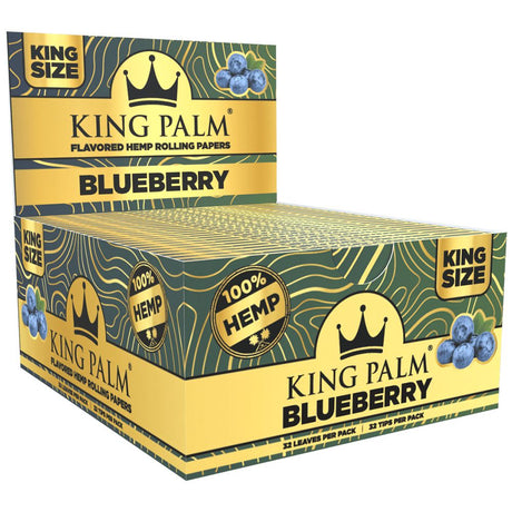 King Palm Flavored Hemp Papers & Tips | 32pc | King Size | 22pk Display