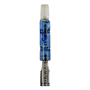 DynaVap BB3 Vaporizer in Blue, Compact Design with Glass Body - Front View