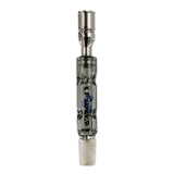 DynaVap BB3 Vaporizer, front view, showcasing its sleek glass design with blue accents