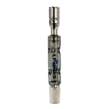 DynaVap BB3 Vaporizer, front view, showcasing its sleek glass design with blue accents