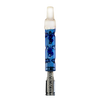 DynaVap BB6 Blue Vaporizer - Front View with Glass Body and Stainless Steel Tip