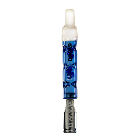 DynaVap BB6 Blue Vaporizer - Front View with Glass Body and Stainless Steel Tip