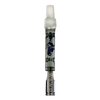 DynaVap The BB6 Vaporizer in Grey with Glass Body and Stainless Steel Cap - Front View