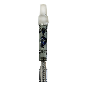 DynaVap The BB6 Vaporizer in Grey with Glass Body and Stainless Steel Cap - Front View