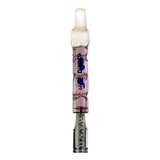 DynaVap BB6 Vaporizer in Pink - Front View with Glass Body and Stainless Tip