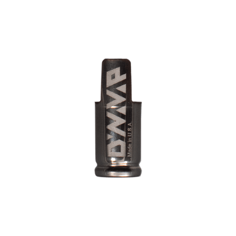 Close-up of the DynaVap Standard Cap highlighting the built-in digger tool at the top of the cap