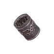 DynaVap DynaCoil titanium concentrate adapter shown lying horizontally to display its coiled shape