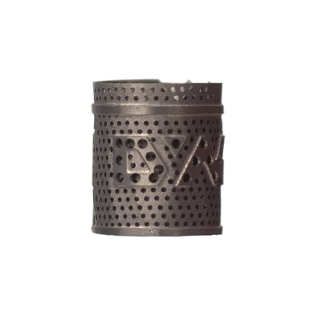 DynaVap DynaCoil titanium concentrate adapter shown standing upright to highlight its coil detail