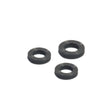 DynaVap Condenser O-Ring Replacement Kit showing the small black rubber O-rings against a gray background.