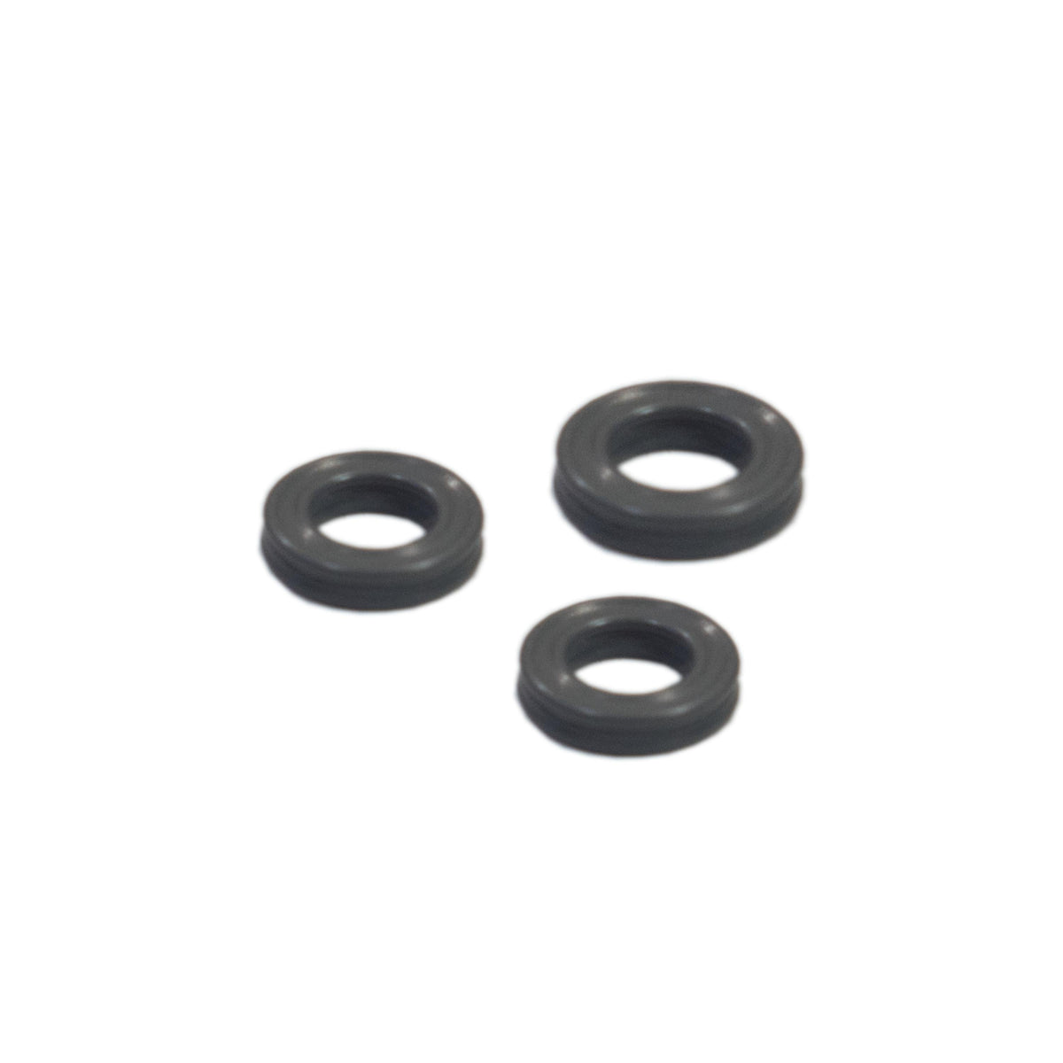 DynaVap Condenser O-Ring Replacement Kit showing the small black rubber O-rings against a gray background.