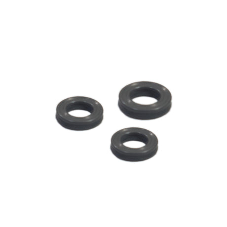 DynaVap Condenser O-Ring Replacement Kit showing the small black rubber O-rings against a gray background.