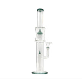 Rock Glass 18" Straight Tube Bong with 8-Arm Tree Percolator