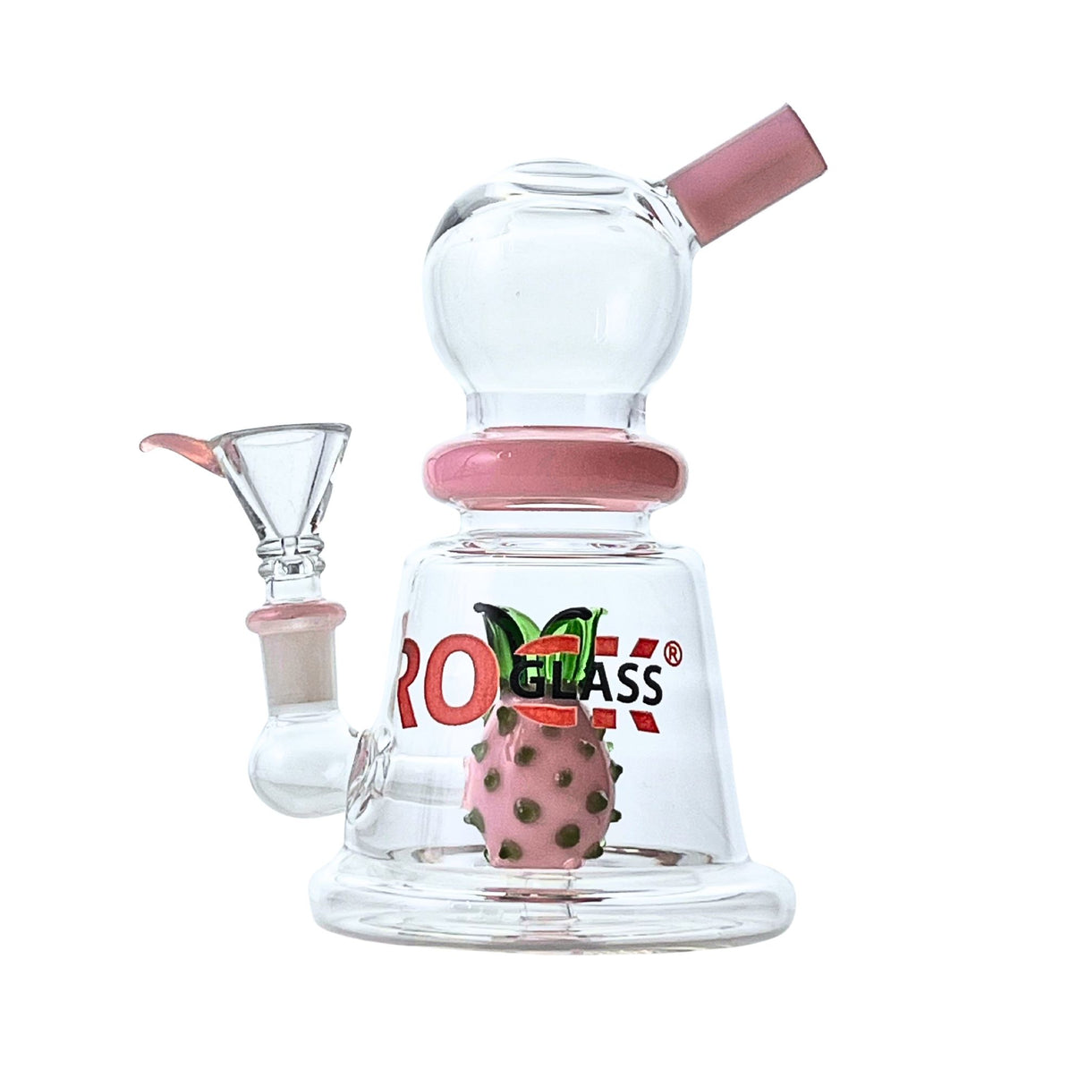 Luau 7" Rock Glass Pineapple Perc Dab Rig