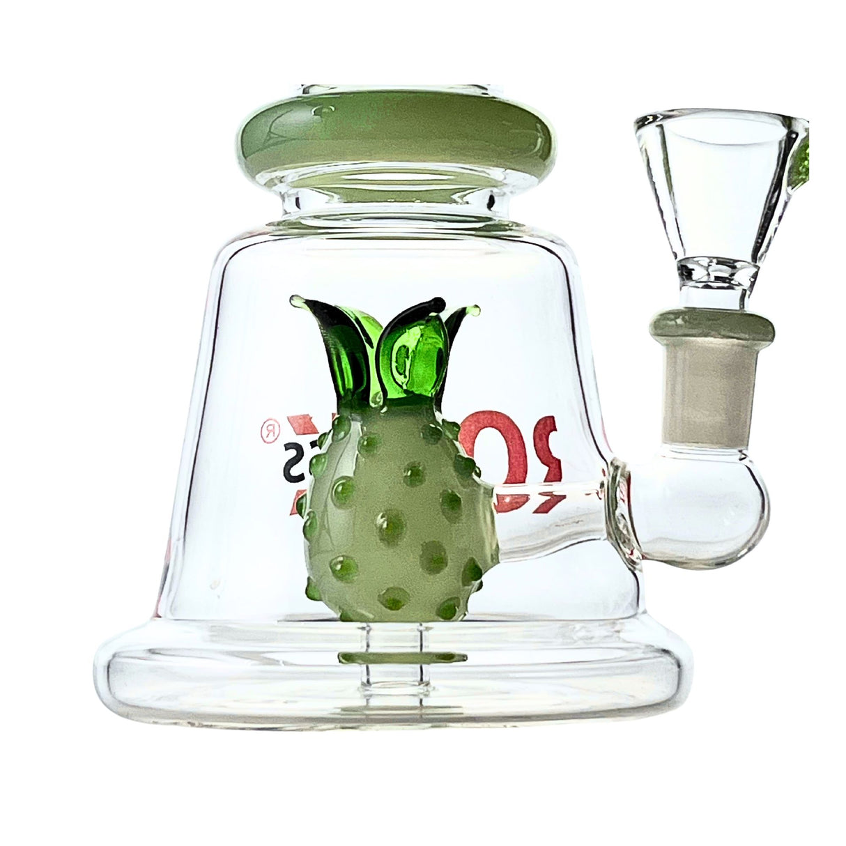 Luau 7" Rock Glass Pineapple Perc Dab Rig