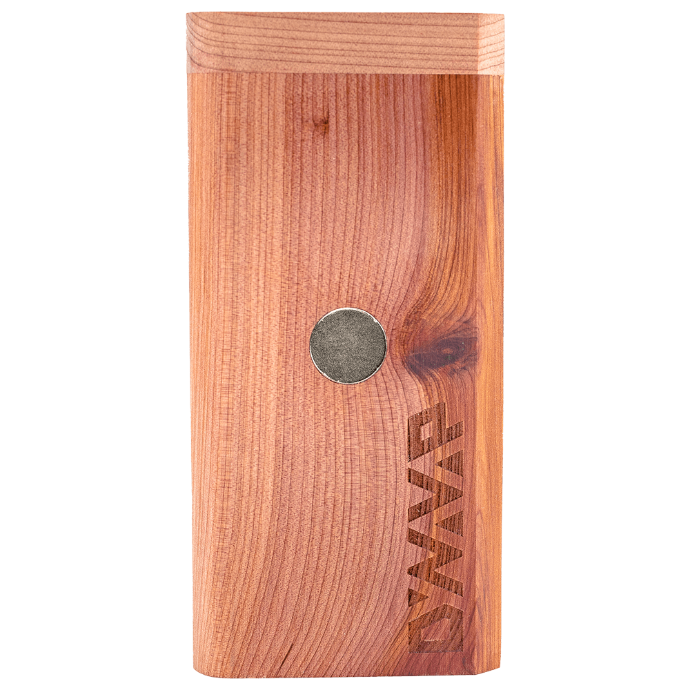 Dynastash vaporizer storage in cedar front view