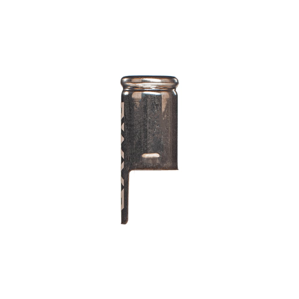 DynaVap Low Temp Captive Cap stainless steel vaporizer cap shown in a vertical side product view