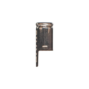 DynaVap Captive Cap replacement part shown in a vertical side view, highlighting the notch and cap profile.