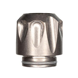 Top down view of the crown and Captive Cap on the DynaVap VonG (i) Titanium water piece vaporizer.