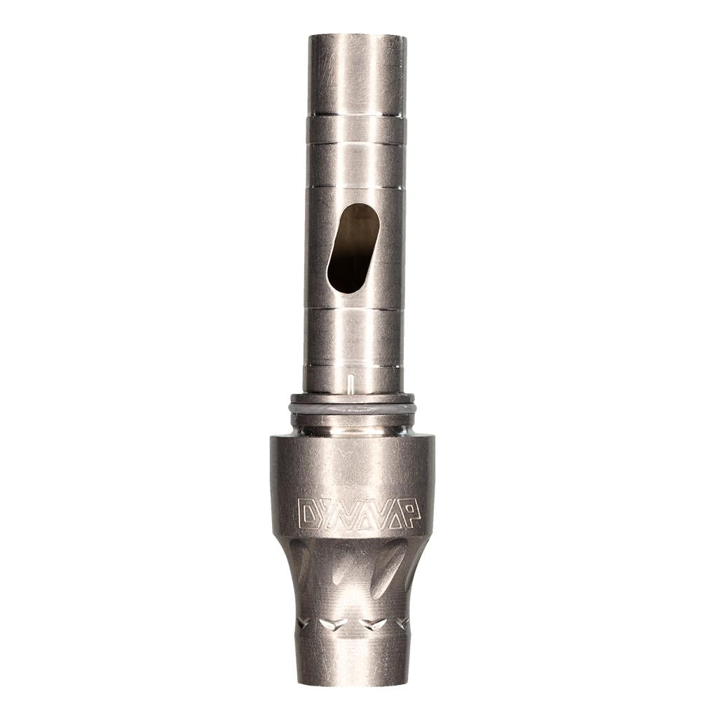 Close up of the liner and tapered mouthpiece assembly on the DynaVap VonG (i) Titanium vaporizer.