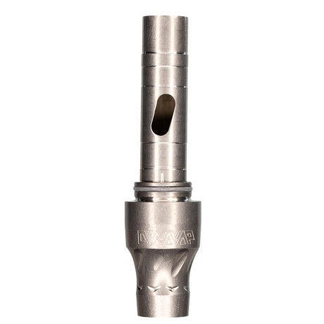Close up of the liner and tapered mouthpiece assembly on the DynaVap VonG (i) Titanium vaporizer.