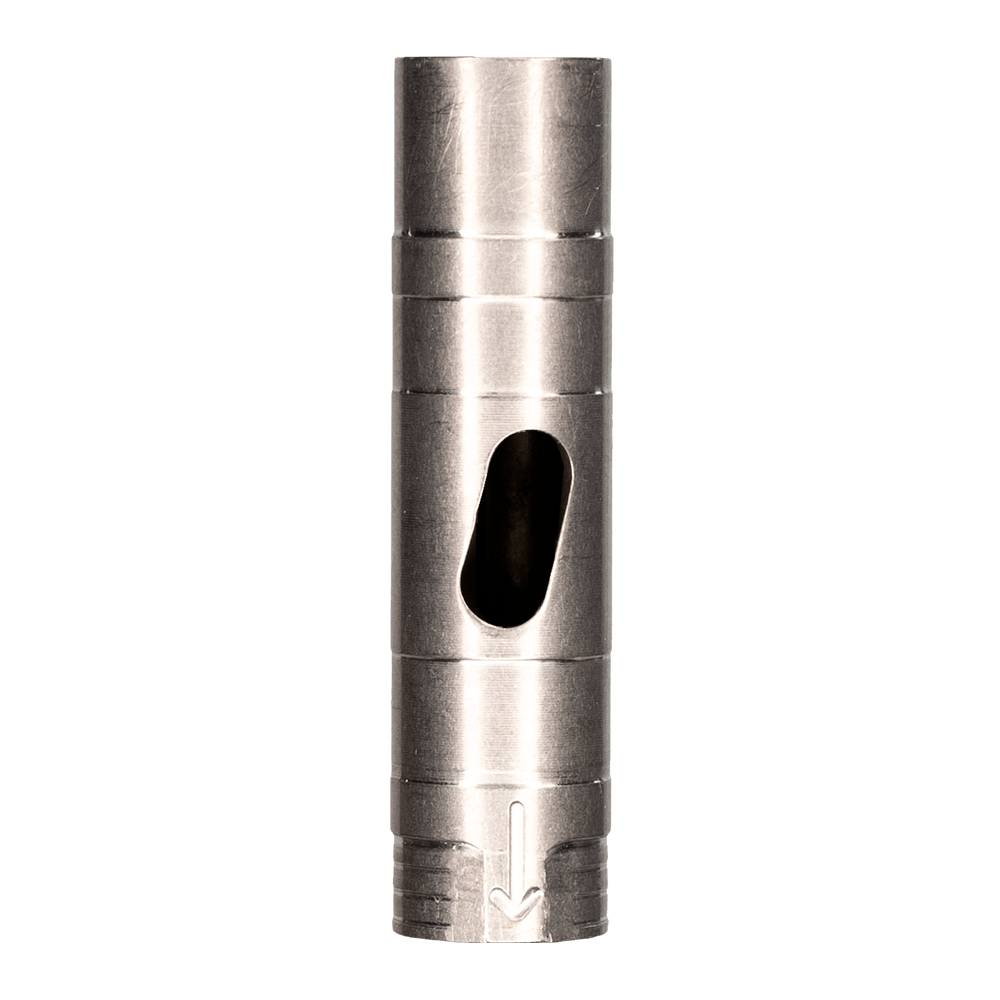 DynaVap The VonG (i): Titanium vaporizer with sleek design, front view on white background