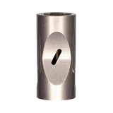 Close up of the titanium sleeve on the DynaVap VonG (i), the rotating collar that controls draw resistance.
