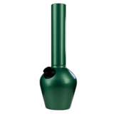 DynaVap Chill Steel Pipe in Green, 14mm Borosilicate Glass, Front View on Seamless White Background