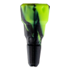 DynaVap Bonger - Water Pipe Adaptor in Black & Green, Silicone, Front View