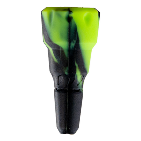 DynaVap Bonger - Water Pipe Adaptor in Black & Green, Silicone, Front View