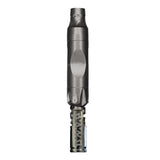 DynaVap VonG (i) Titanium vaporizer standing upright, showing the full titanium body and tapered mouthpiece.