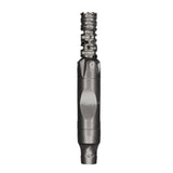 DynaVap VonG (i) Titanium vaporizer shown uncapped, exposing the titanium sleeve and extraction chamber below.