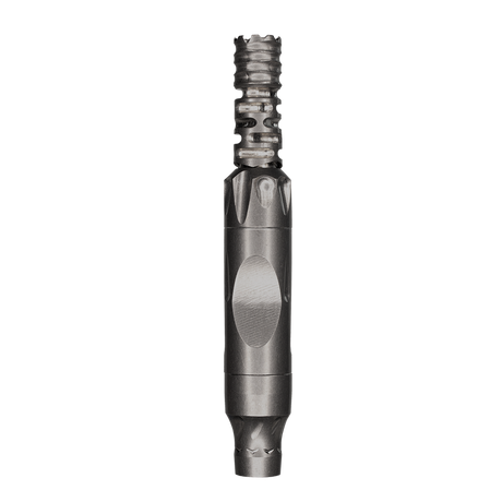 DynaVap The VonG (i): Titanium Vaporizer, sleek design with textured grip, front view on white background