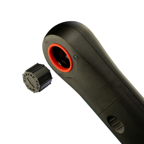DynaVap The Wand with Adaptor - Close-up on Black Background, Ideal for Vaporizers