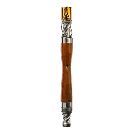 DynaVap The WoodWynd Vaporizer with Wooden Midsection - Front View on White Background